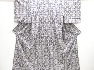 抽象模様織り出しお召着物